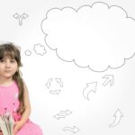 Niña pensando: tartamudez en niños en Panamá, apoyo en fonoaudiología de Neurocrecer Kids